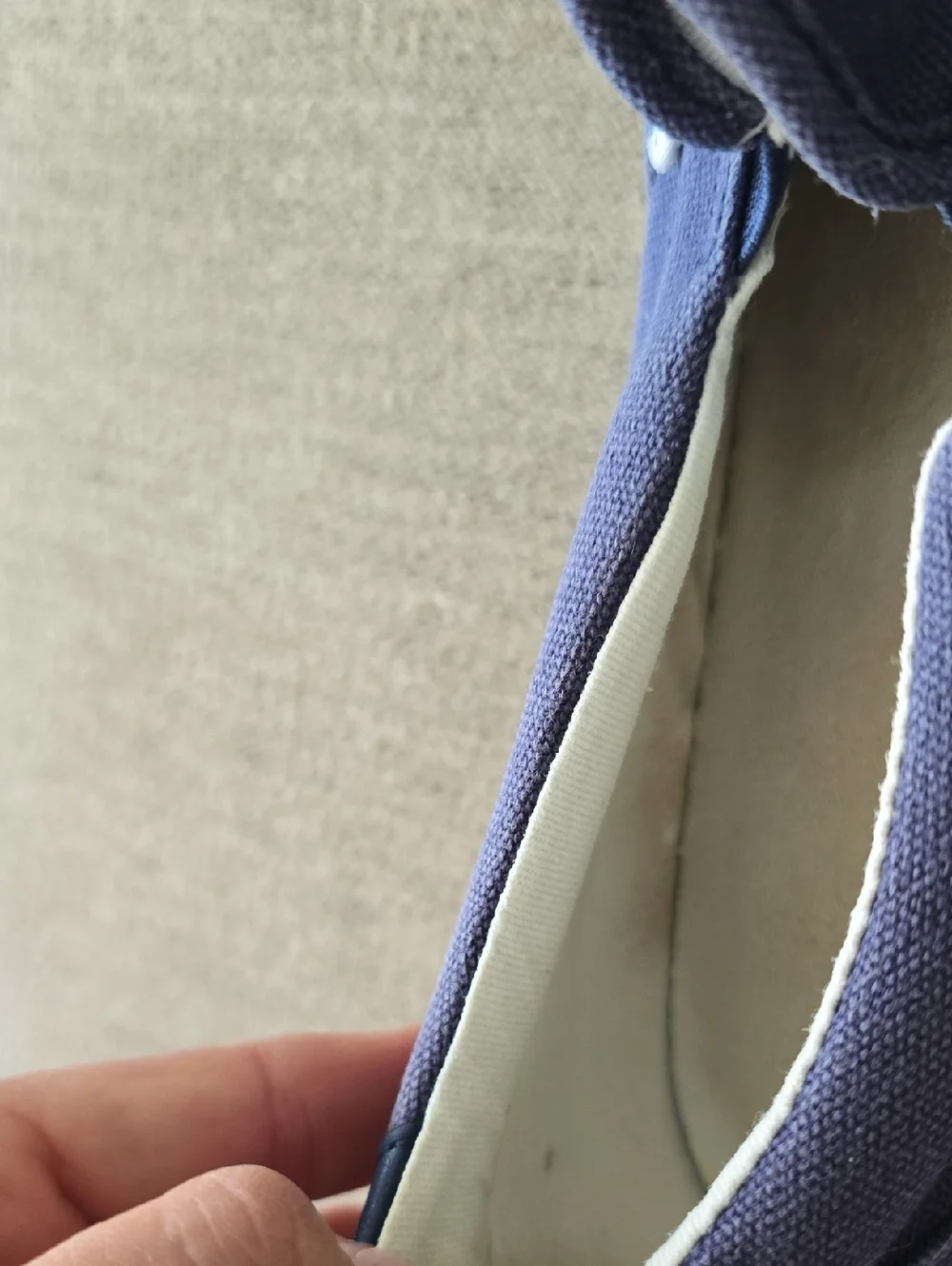 J.Crew Navy Slip-On Canvas Sneakers Sz 10 - Picture 9 of 9